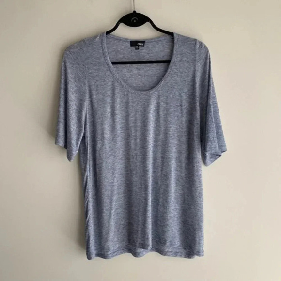 Aritzia Wilfred Free T-Shirt Heathered Oversized Marle Crew neck Short Sleeve - Picture 6 of 14